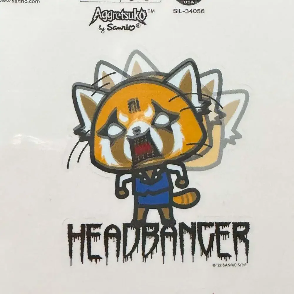 Aggretsuko Roomscapes by Trends International Phone Decals Headbanger
